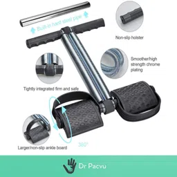 dr pacvu Set3|Toning Tube & Single Tummy Trimmer,Plastic Gripper Body Stretching,Exercise Fitness Accessory Kit Kit image 3