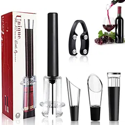 tckw Wine Cork Remover Pump|Air Pressure Pump Opener|Screw Out Tool |Corkscrew Bottle Opener,Cork Out Tool,Foil Cutter,Aerator Pourer, Bottle Opener-picture-15