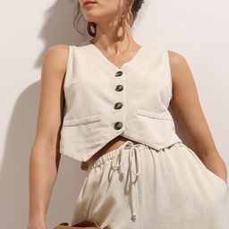 Vero Moda V-Neck Sleeveless Waistcoat-picture-38