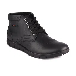 Red Chief Men Black Leather Casual Boots image 5