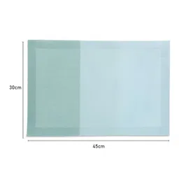 OBSESSIONS  Olive Green 6 Pieces Textured Waterproof Table Placemat image 2