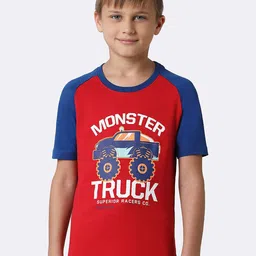 Van Heusen Boys Typography Printed Pure Cotton Smart Tech Easy Stain Release T-Shirt-picture-35
