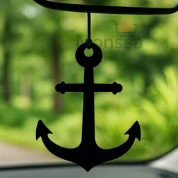 monssa KHRISYAN BLACK Car Hanging for Dashboard Rear View . (Pack of 1) Car Hanging Ornament image 4