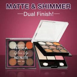 hilary rhoda Glow Up Face Palette | Highly Pigmented Face Palette | 20.6g (Shade 01) image 2