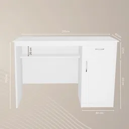 beAAtho Fusion Work & Study Desk for Home & Office Engineered Wood Multipurpose Table image 4