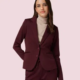 rocksy Women Solid Single Breasted Casual Blazer-picture-16