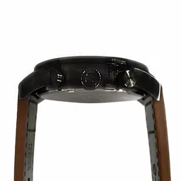 AVI-8 Men Grey Brass Patterned Dial & Beige Leather Straps Analogue Watch image 3