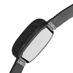 GIO COLLECTION Men Black Dial & Black Bracelet Style Straps Digital Watch G3027-22 image 4