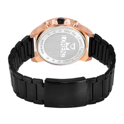 LORENZ Men Brass Embellished Dial & Bracelet Style Straps Analogue Watch MK-4039R image 4