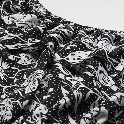 Rue Collection Multicoloured Floral Print Off-Shoulder Ruffles Crepe Bardot Top image 2