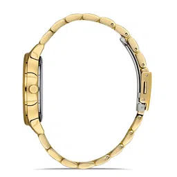 Daniel Klein Premium Women Black Embellished Dial & Gold Strap Analogue Watch DK.1.13240-6 image 3