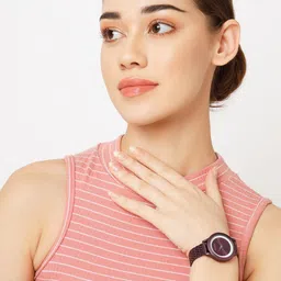 WATCHSTAR Women Stainless Steel Straps Analogue Watch Laxi Purple image 5
