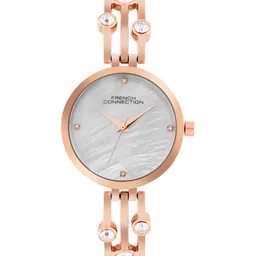 French Connection Women Patterned Dial & Stainless Steel Bracelet Style Straps Analogue Watch FCN073SRGM image 1