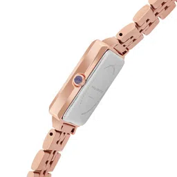French Connection Women White Dial & Rose Gold Toned Straps Analogue Watch - FCP35RGM-S image 4