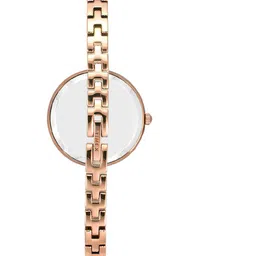 Timex Women Silver-Toned Brass  Dial & Rose Gold Toned Straps Analogue Watch TWEL15902 image 4