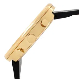 JOKER & WITCH Men White Dial & Black Leather Straps Analogue Watch image 4