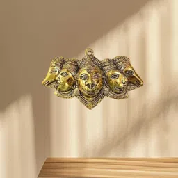 casadecors Metal Panchmukhi Hanuman Wall Hanging For Entrance | Bajrang Bali idol Statue. Decorative Showpiece - 12 cm image 5