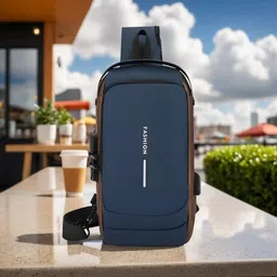 romj Small 10 L Backpack New Sling Bag Anti-Theft USB Crossbody Backpack Waterproof Chest Shoulder Bag image 2