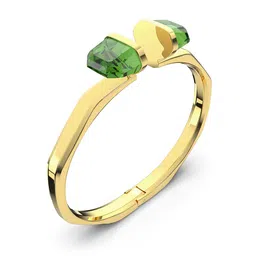 SWAROVSKI Women Green & Gold-Toned Crystals Gold-Plated Bangle-Style Bracelet-picture-41