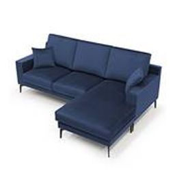 home lifestylez Brezza Sectional Fabric Sofa - Navy Blue-picture-33