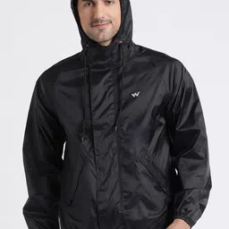 Wildcraft Men Waterproof Breathable Hooded Rain Jacket-image-53