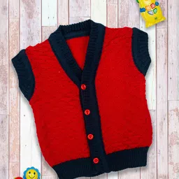 MeeMee Kids Red Full sleeves Sweater image 1