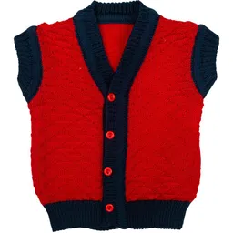 MeeMee Kids Red Full sleeves Sweater image 4