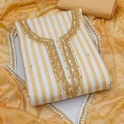 KIMISHA Embellished Unstitched Dress Material-picture-32