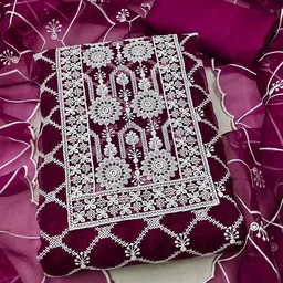 KALINI Embroidered Unstitched Dress Material-picture-46