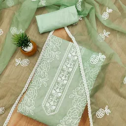 Panzora Floral Embroidered Unstitched Dress Material-image-95