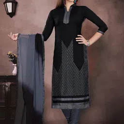 Peachmode Embroidered Unstitched Dress Material-picture-21