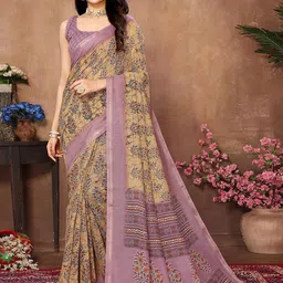 KALINI Ethnic Motifs Printed Zari Saree-picture-38