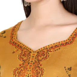 KIDAR Ethnic Motifs Printed Unstitched Dress Material image 2