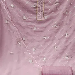 Panzora Embroidered Unstitched Dress Material image 4