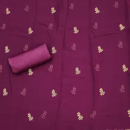 KALINI Ethnic Embroidered Sequinned Silk Georgette Unstitched Dress Material image 5