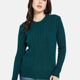METTLE Self Design Round Neck Pullover Sweater-picture-8