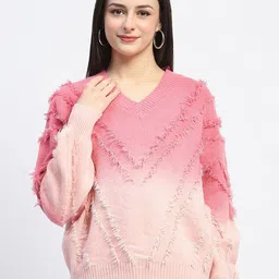 Madame Women Colourblocked Pullover-image-58