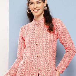 The Roadster Lifestyle Co. Self Design Woolen Long Sleeve Cardigan Sweater-picture-11
