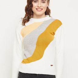 Duke Women Colourblocked Acrylic Pullover-picture-28