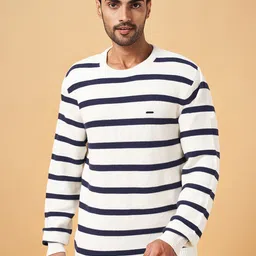 BYFORD by Pantaloons Striped Pullover Sweatshirt-picture-37