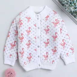 Yellow Apple Girls Animal Woollen Cardigan-picture-41