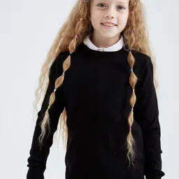 DeFacto Girls Black Pullover-picture-35