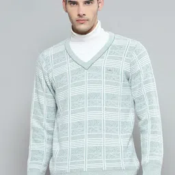 Cloak & Decker Men Floral Woollen Pullover-picture-38