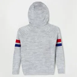 Fame Forever by Lifestyle Boys Grey Melange & Red Captain America Printed Pullover image 3