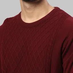 Raymond Men Maroon Pullover image 4