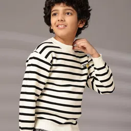 Albion By CnM Boys Striped Woollen Pullover image 2