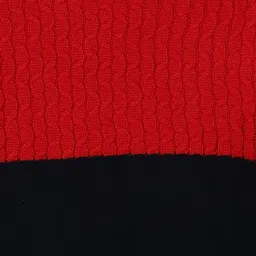 Fame Forever by Lifestyle Boys Navy Blue & Red Colourblocked Colourblocked Sweater Vest image 3