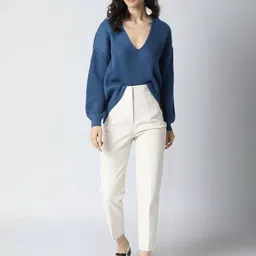 RAREISM Women Teal Sweater Vest image 4