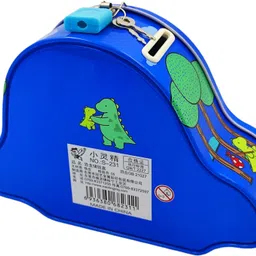 poksi DINOSAUR METAL COIN BANK PIGGY BANK FOR KIDS WITH LOCK AND KEY -B Coin Bank image 2