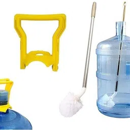 hapani store Can Cleaning Brush,360° Rotating Wet and Dry Brush & 20L Water Jar Carry Handle Plastic Wet and Dry Brush-picture-15